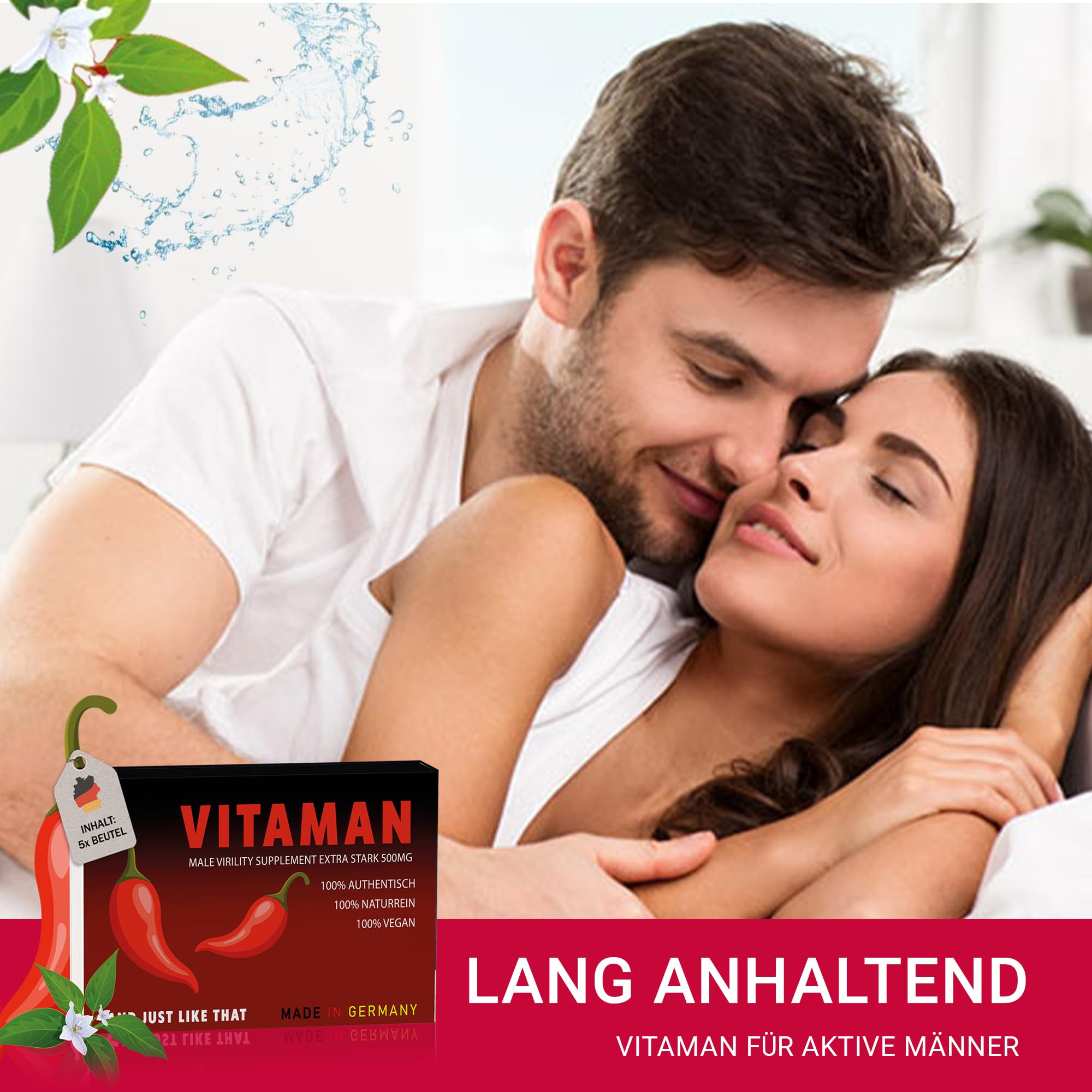 VITAMAN Gelée Royale FORTE Extra Stark – Magic Night – Hochdosierte Männer-Formel für Testosteron, Vitalität & Ausdauer – 3er Probierpackung