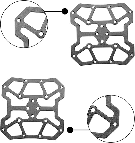 Miniatura 3 de 1 par adaptador de pedal de bicicleta, aleación de aluminio bicicleta Clipless Clip-in plataforma Pedal Adaptadores para