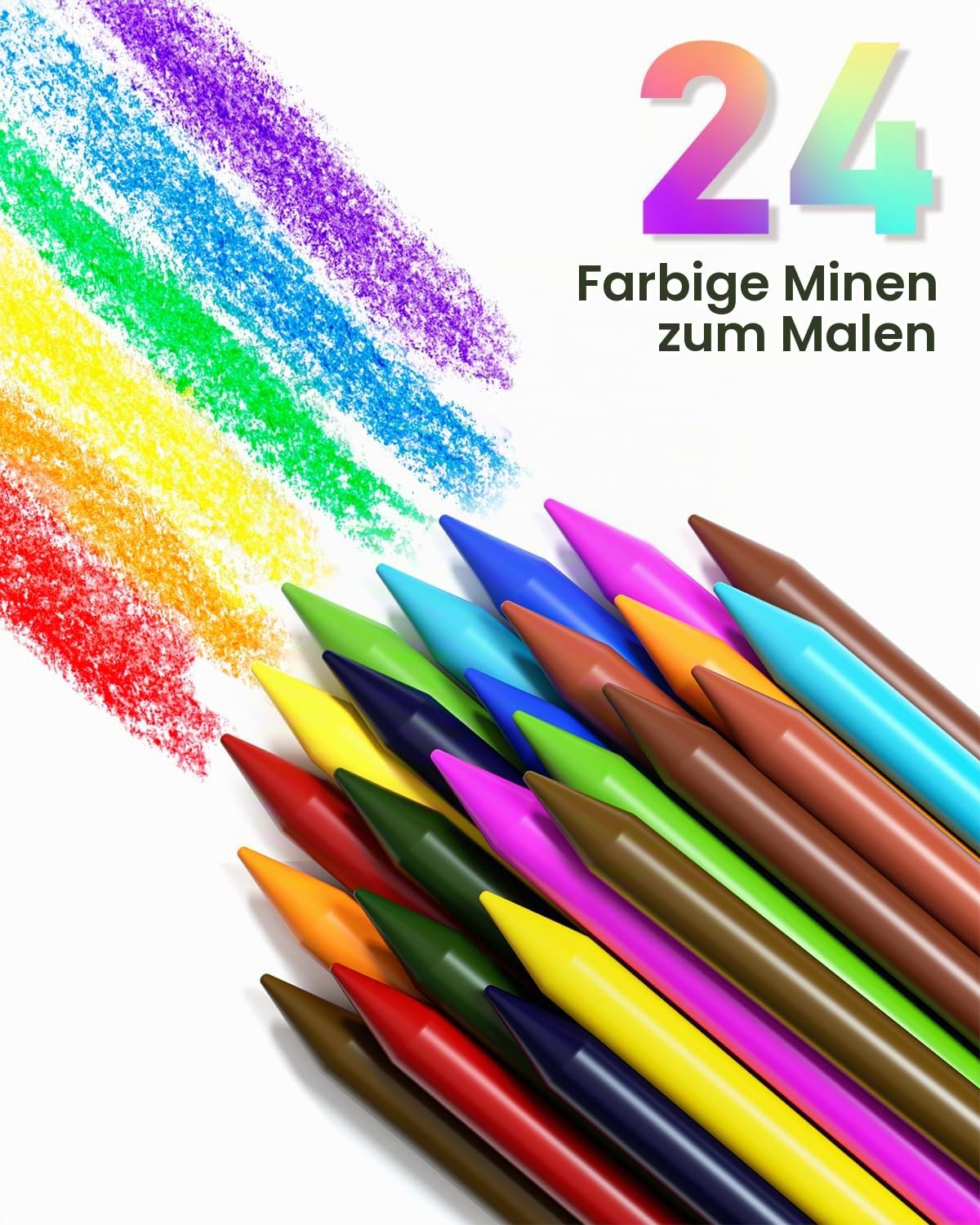 STAGEEK Druckbleistifte Set, 6 Stück Minenbleistift 0,3 0,5 0,7 0,9 2,0mm,metall mechanischer bleistift mit 492 Minen (6B, 4B, 2B, HB, 2H, 4H, Farbe),schreibwaren, für Künstler, Skizzieren, Zeichnen