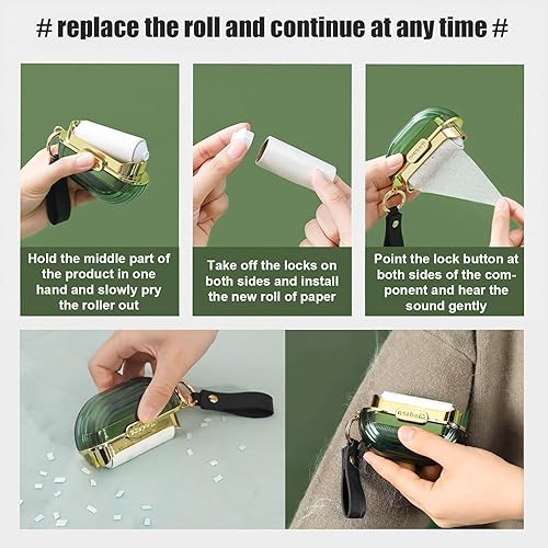 Miniatura 4 de Mini rodillo de pelusa reutilizable de doble cara de lujo, fácil de transportar, cepillo de ropa pequeño, removedor de pelo de mascotas para perros