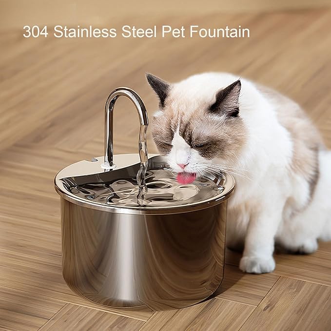 Fuente de Agua para Gatos Fabater Acero Inoxidable 3.2L Automática miniatura 2