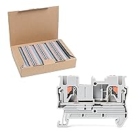 Vista 13 de 8 piezas de bloques de terminales TBD, 600V 10A 0.5-1.5mm², bloques de terminales de tornillo montados en riel DIN desmontables y ensamblables