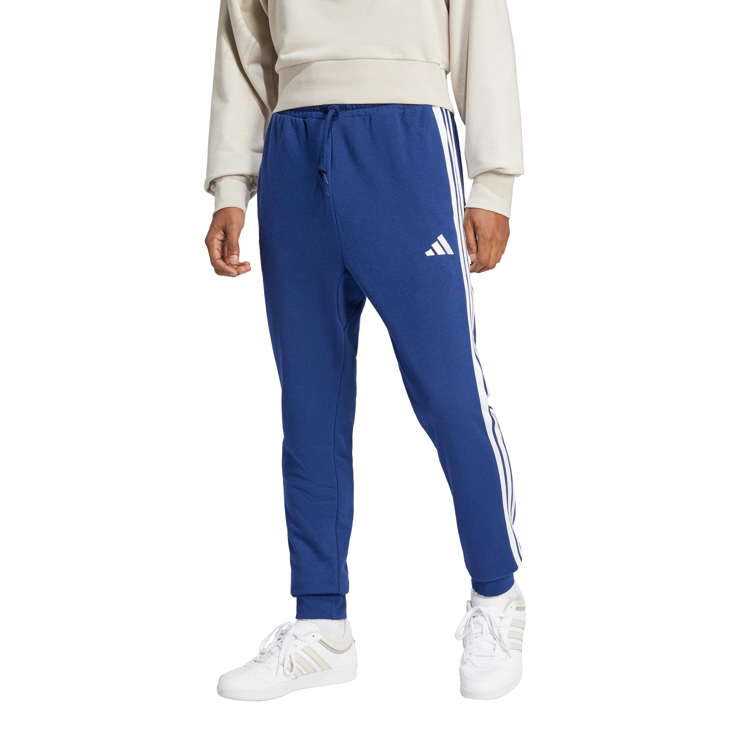 Mens Essentials 3-Stripes French Terry Pants