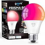 Geeni Prisma 800 2700K Dimmable A19, 60W Changement de couleur équivalent RGBW LED Intelligent WiFi Ampoule, Fonctionne avec Alexa et Google Assistant, Pas de Hub requis, Nécessite 2.4GHz WiFi (1 Boîte)
