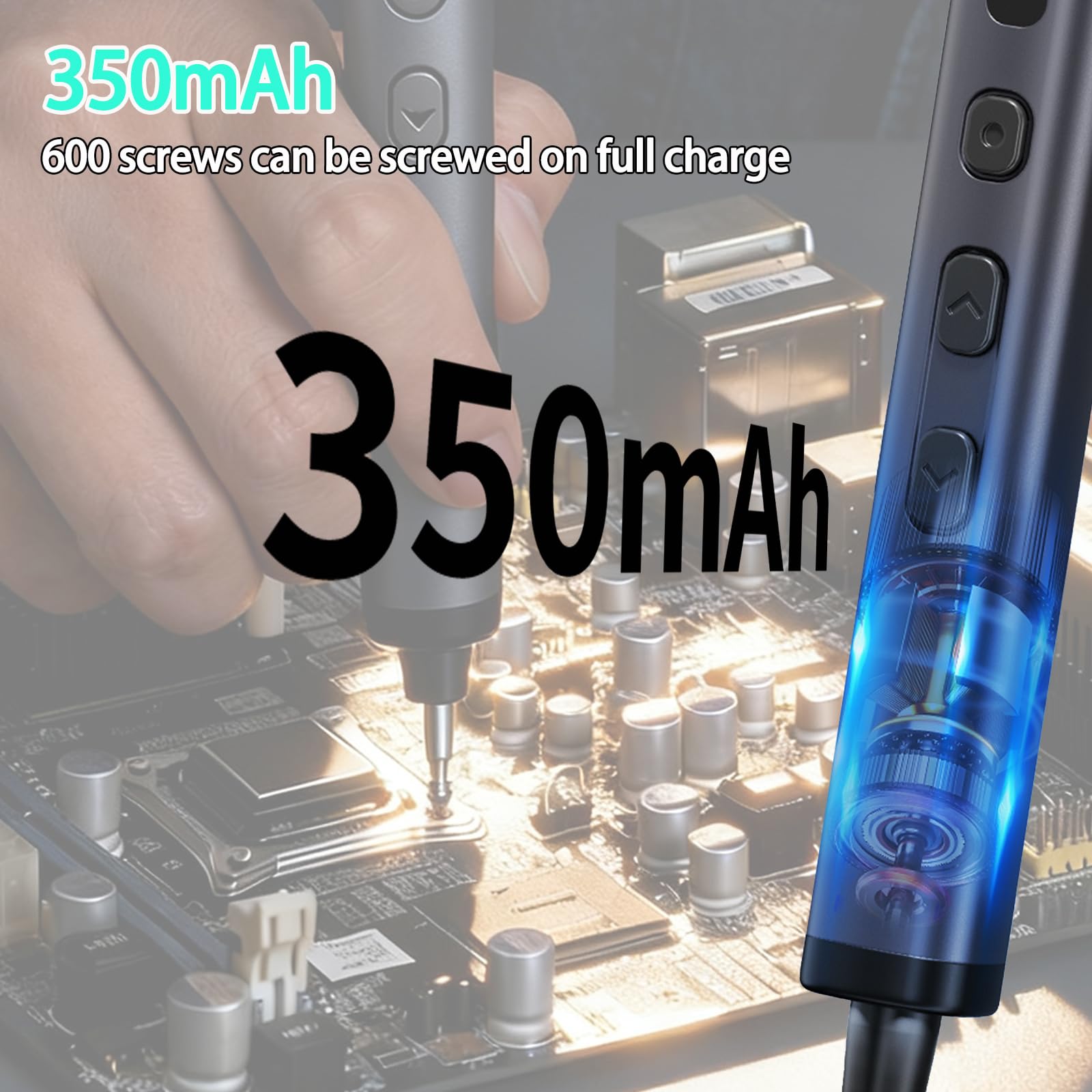 Set di cacciaviti elettrici, 78 in 1, set di cacciaviti elettrici di precisione con 72 punte magnetiche, custodia magnetica, kit di strumenti di riparazione per computer, telefono, laptop ed