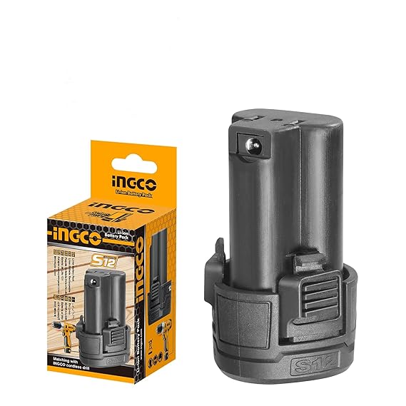INGCO 12V LithiumIon 1.5Ah Battery Pack, One Battery fits All S12