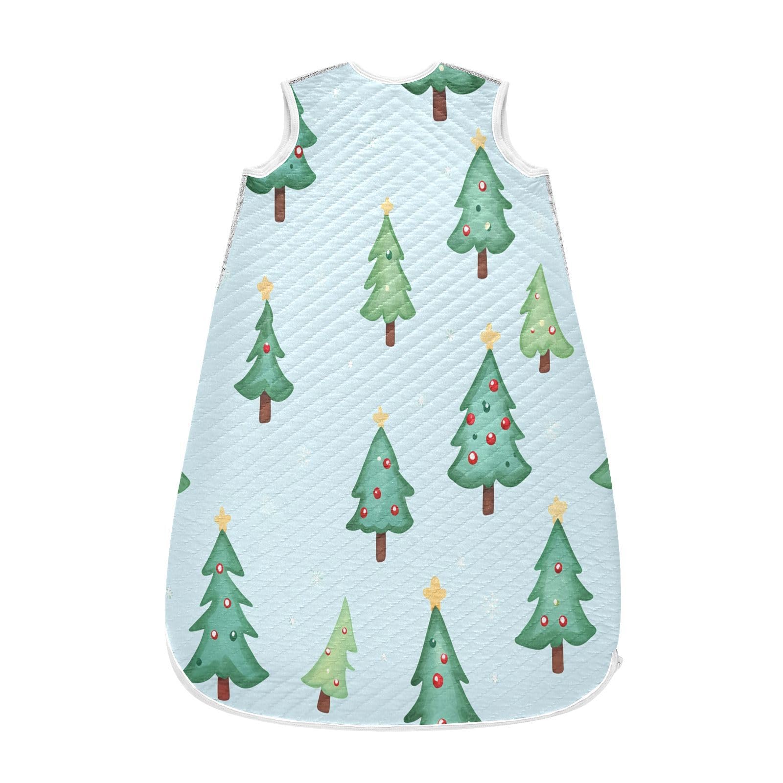 Kigai Christmas Tree Baby Sleep Sack Wearable Blanket Sleeping Bag 2-Way Zipper Soft Swaddle Transition Sack