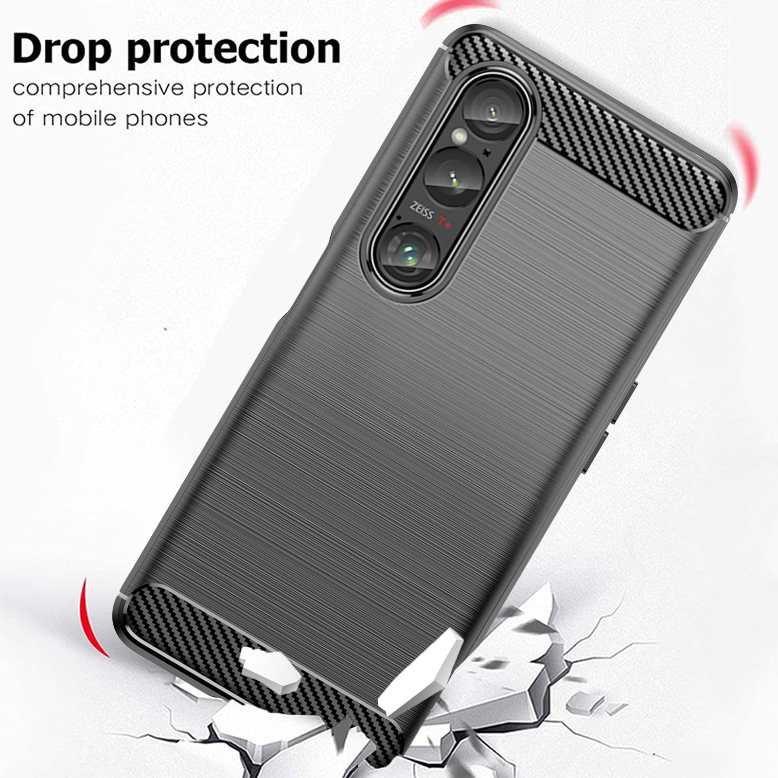 KZIOACSH Case for Sony Xperia 1 VI with 2 Tempered Glass Film - Image 2
