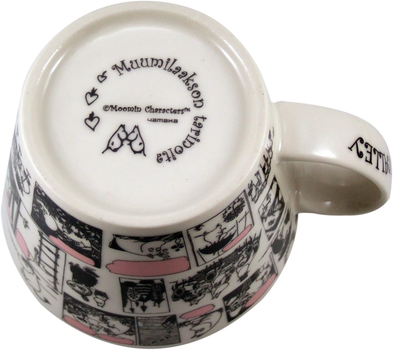 Yamaka Shoten MOOMIN MM321-36 New Bon Soup Mug, Monochrome, Microwavable, Moomin Goods, Scandinavia, Mother's Day, Gift, Tableware, Gift, Wedding Gift, Made in Japan