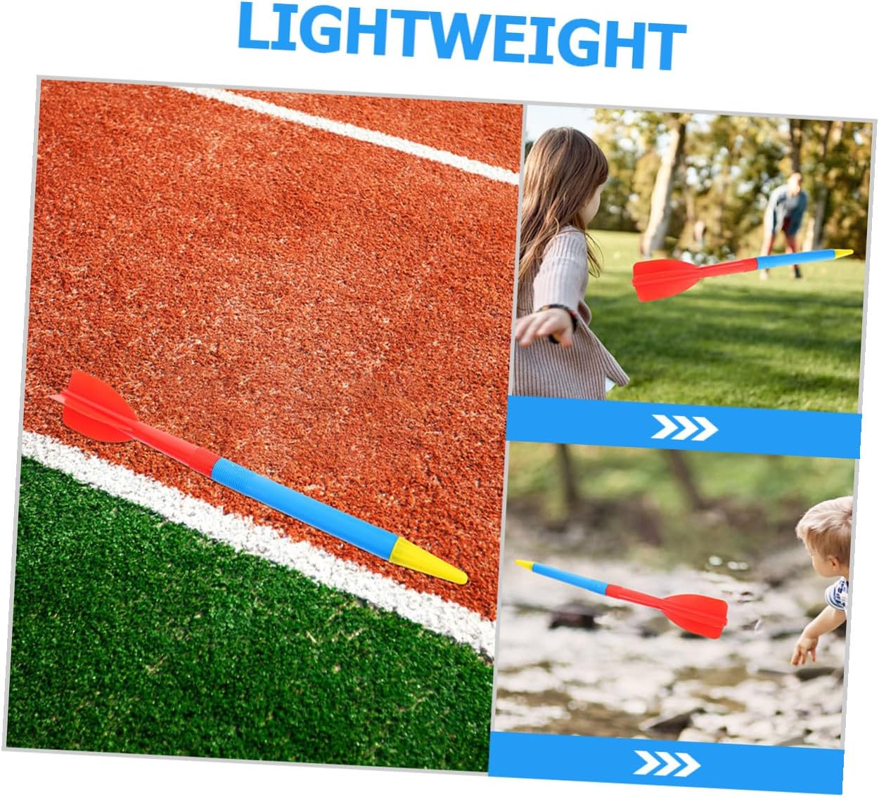 2Pcs Plastic Javelin Soft Training Throwing Practice Athletics Equipment for School Competition Reliable Sports Supplies