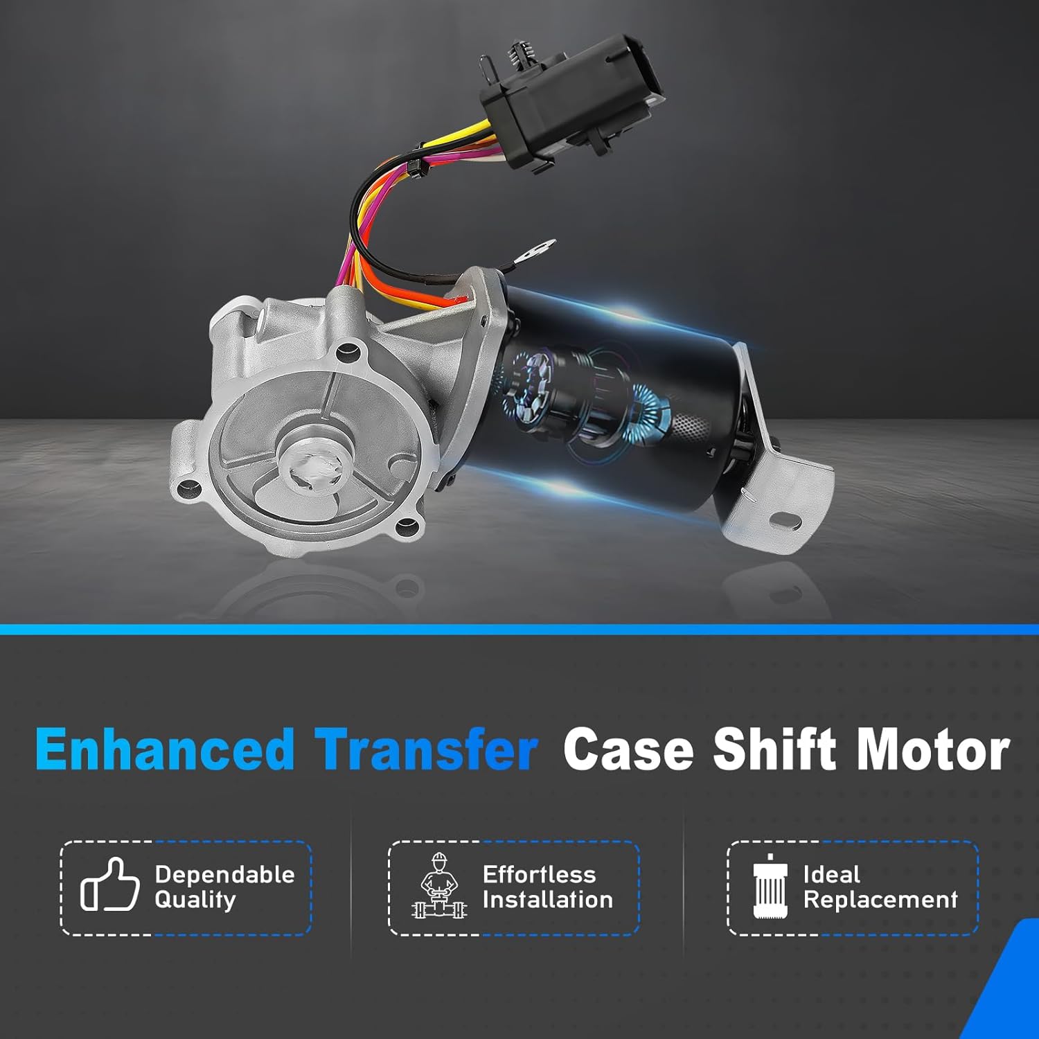 600-924 4WD Transfer Case Motor with 8-Pin Rectangular Electrical Connector Fit for Ford Mercury Explorer Mountain 2004 2005 Replace Number ‎48-209 4L2Z7G360AA 4L2Z7G360BB