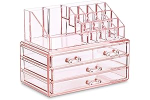 Pink Jewelry & Cosmetic Storage Boxes for Girls Room Decor