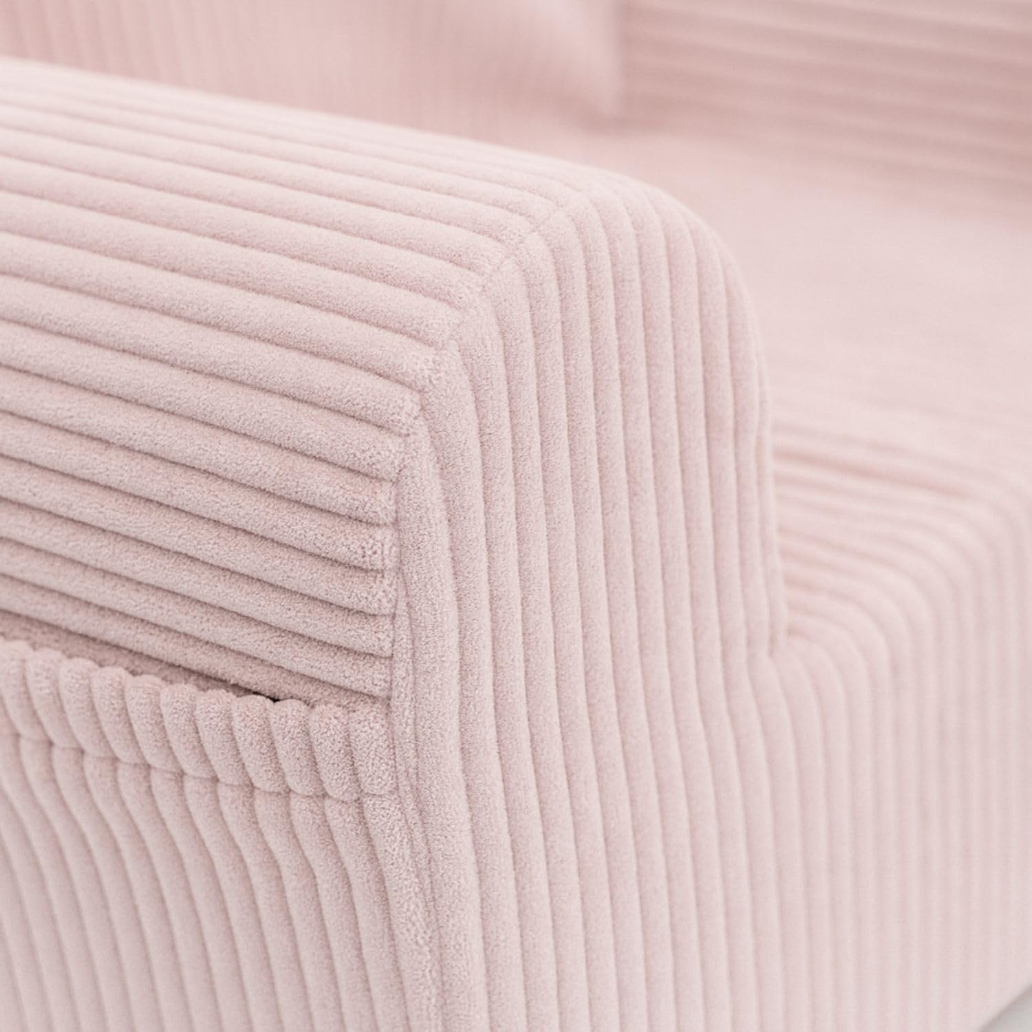 Flumi Personalisierte Kindersessel fur Jungen – Babysessel - Kindersitz fur Kinderzimmer Spielzimmer – Sessel mit Gravur Kindername (Kord Rosa)