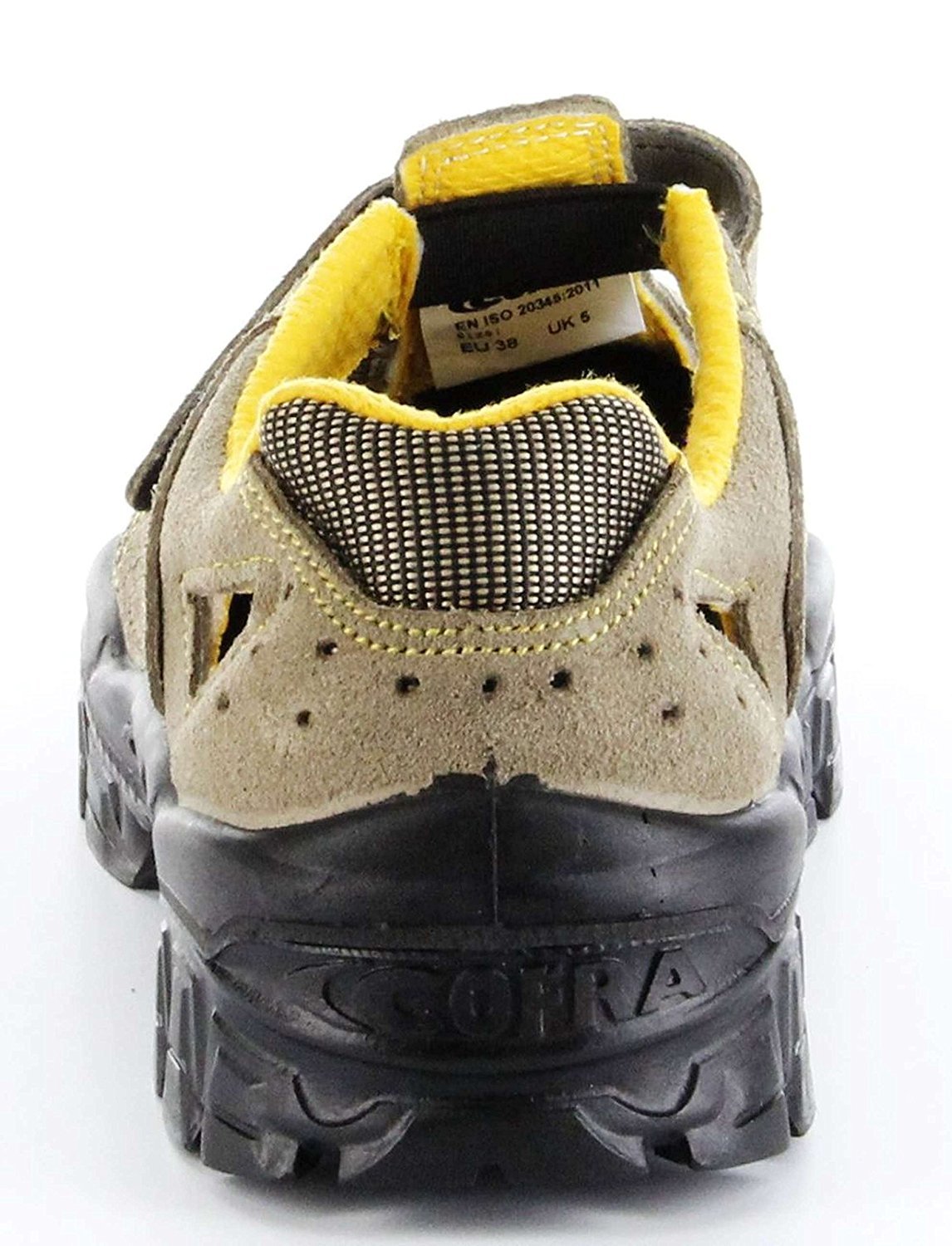Cofra NT040-000.W37 NEW BRENTA S1 P SRC sandały ochronne, beżowe/pomarańczowe, rozmiar 37