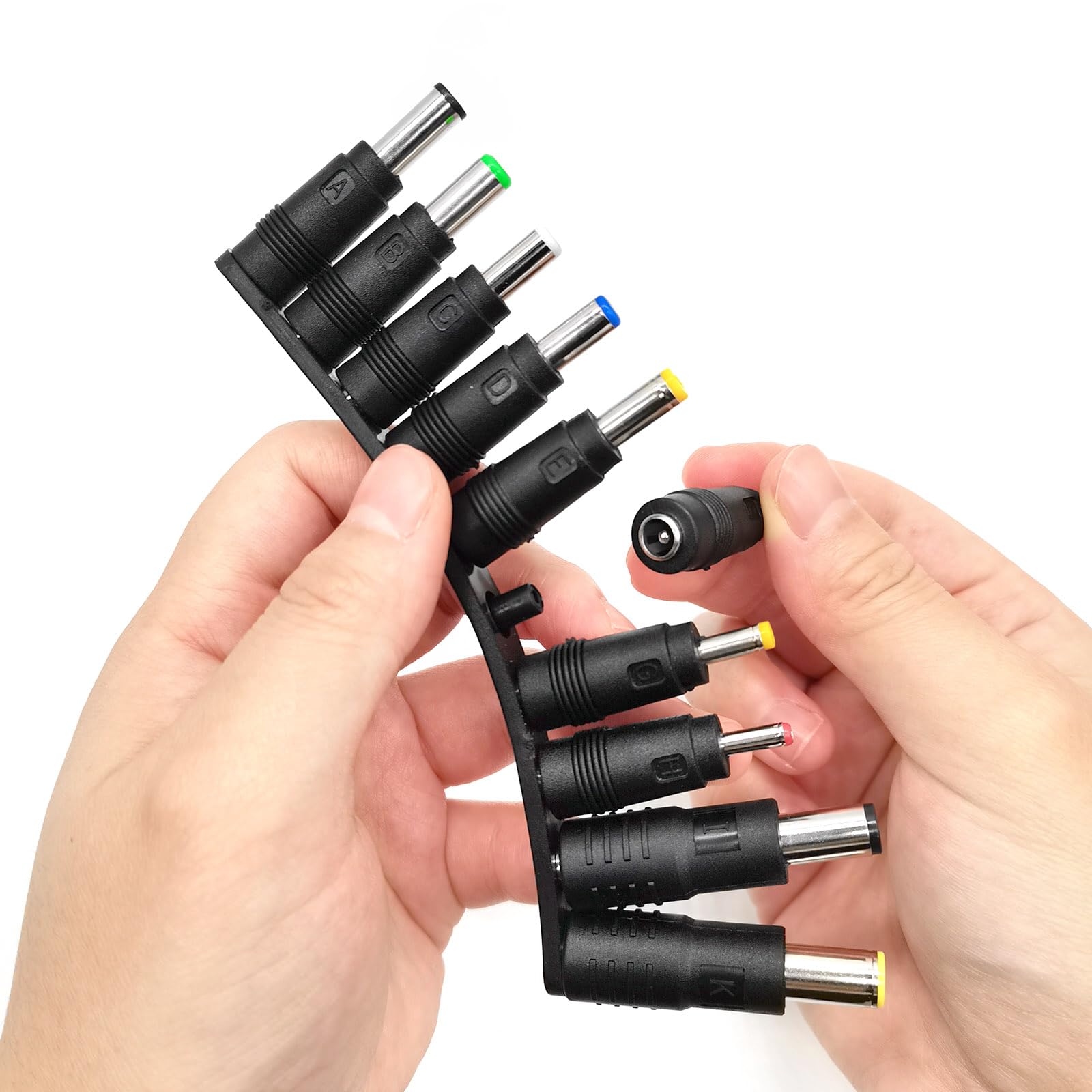 10pcs DC Connector Jack Power Socket Universal DC Barrel Jack Adapter Compatible for Lenovo, Dell, HP, Asus, Acer, Toshiba, Sony Laptop Charger Power Supply Plug (5.5 x 2.1mm)