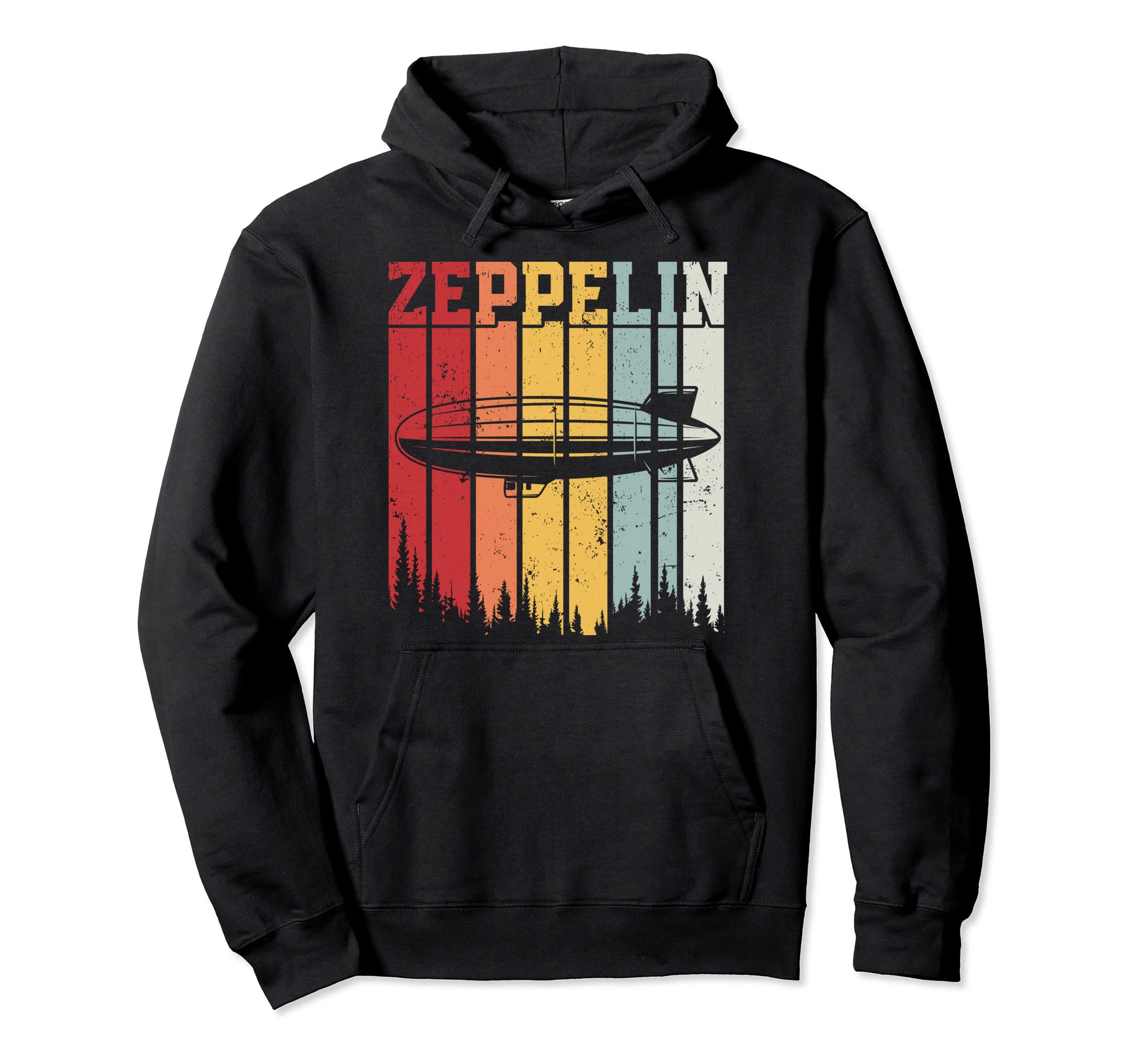 Retro Vintage Zeppelin Dirigible Airship TeeRetro Zeppelin 70s 80s Dirigible Airship Zepelin Zepplin Pullover Hoodie