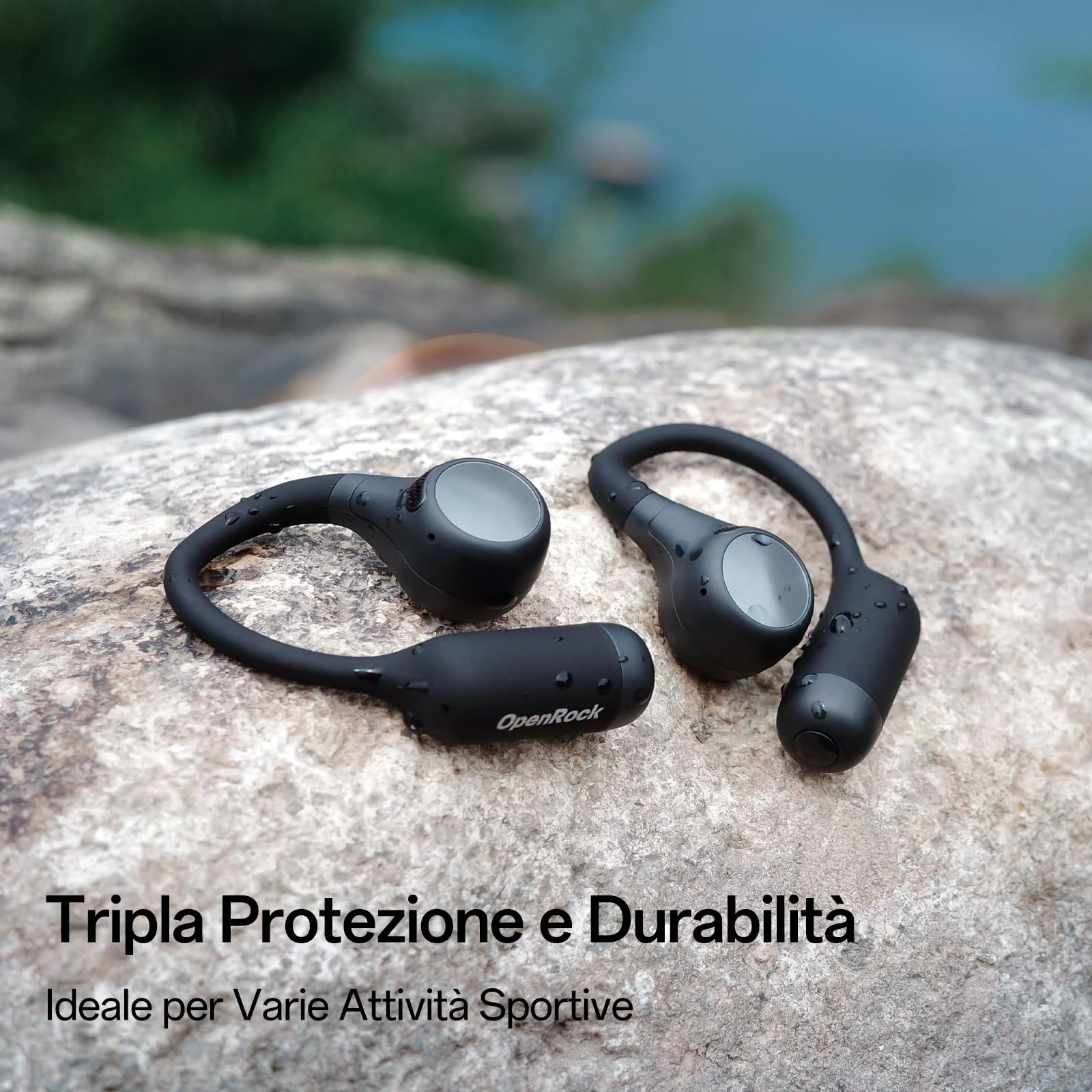 S2 Cuffie Open Ear, Ultraleggero 7g, Audio Hi-Res LDAC, Tripla Resistenza all'Acqua, Bluetooth 6.0, Fotografia Senza Sforzo,Fino 32 Ore, App Smart, Chiamate Nitide, Cuffie Sportivi Wireless
