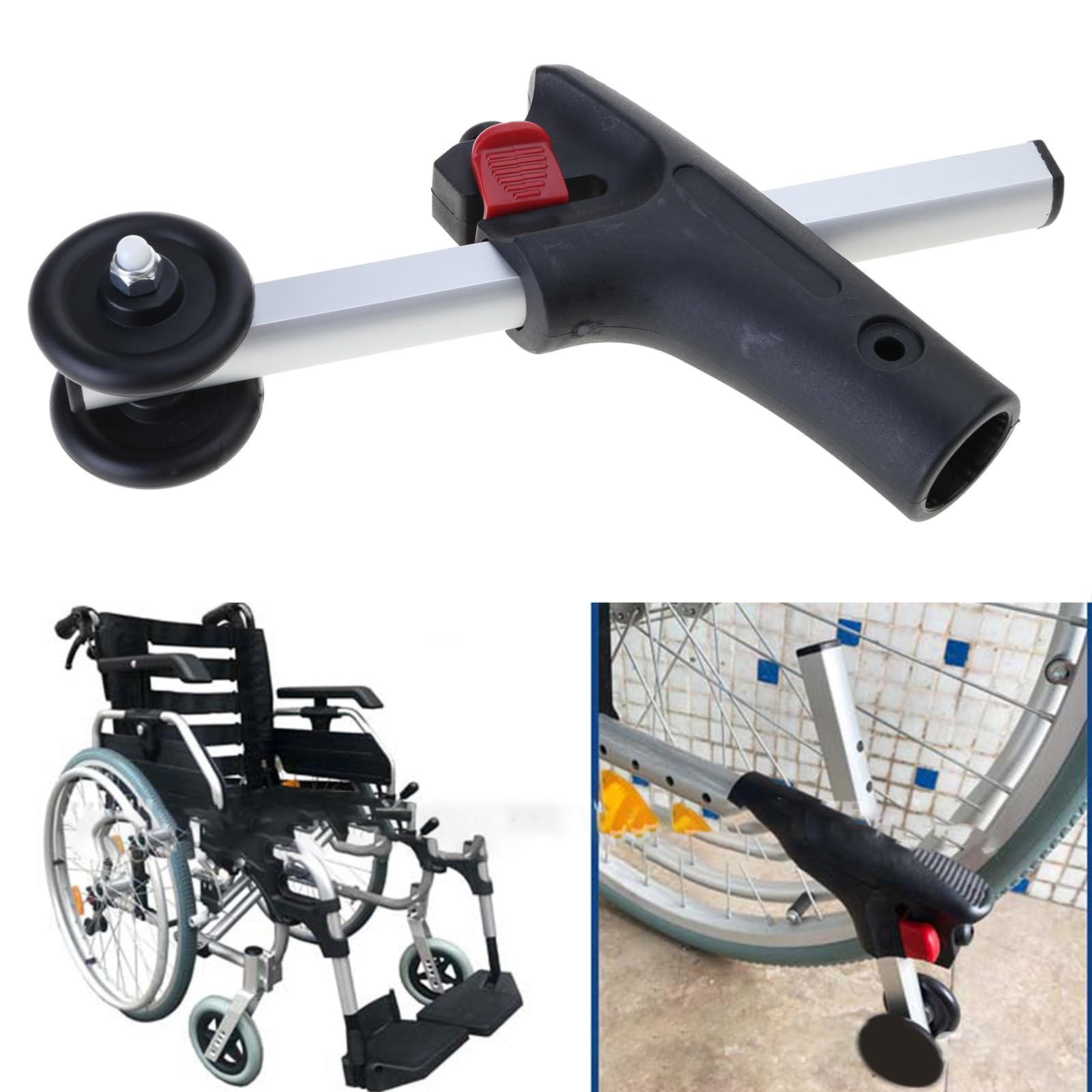 DIIOOMIEEU Anti-Rollover Wheelchair Assisstant Wheel for Electrical Power Wheelchairs Accessories