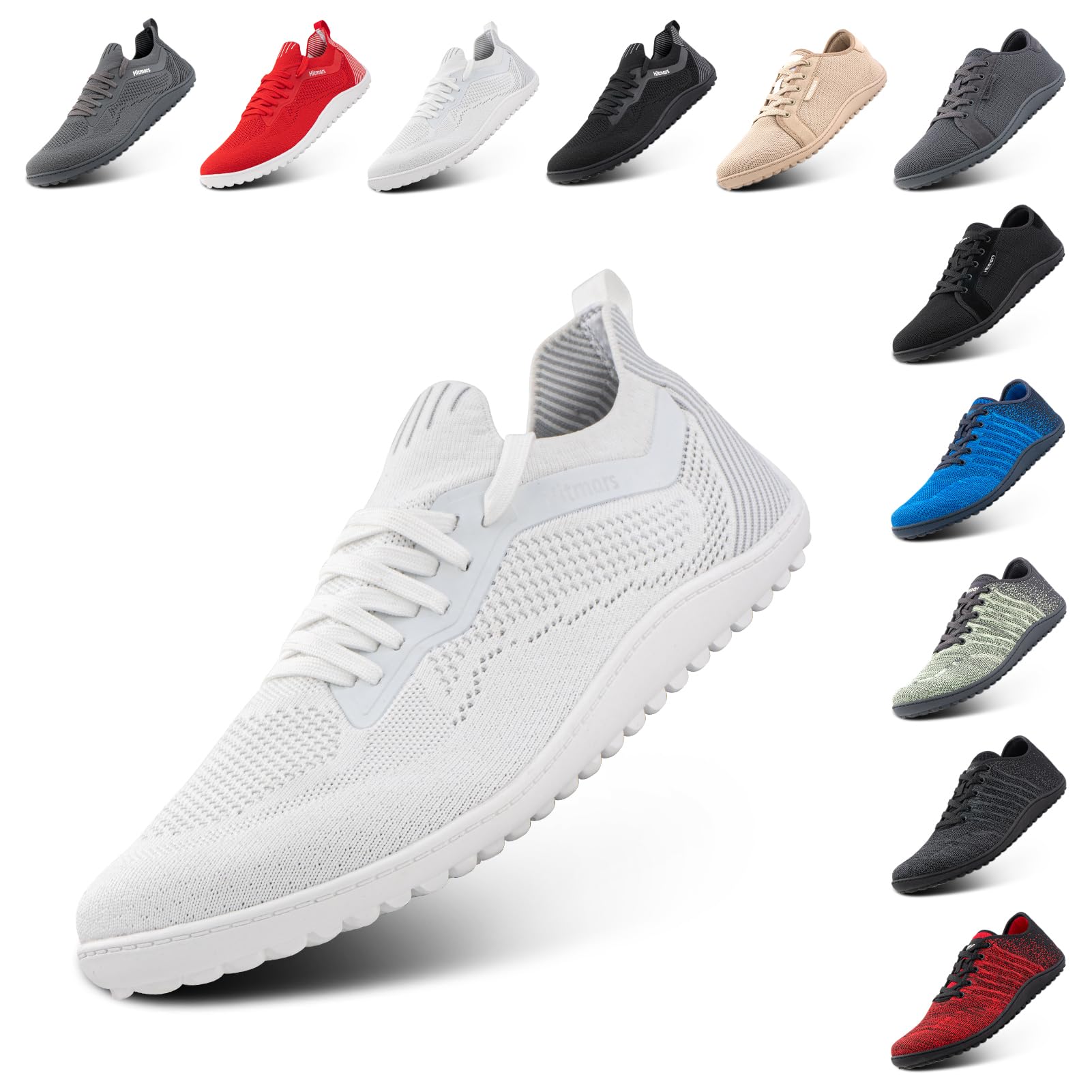 Hafiot Zapatillas Running Hombre Zapatos Descalzos Mujer Barefoot Shoes Zapatillas Deportivas Calzado Descalzo Zapatos Minimalista Noir 37-47EU