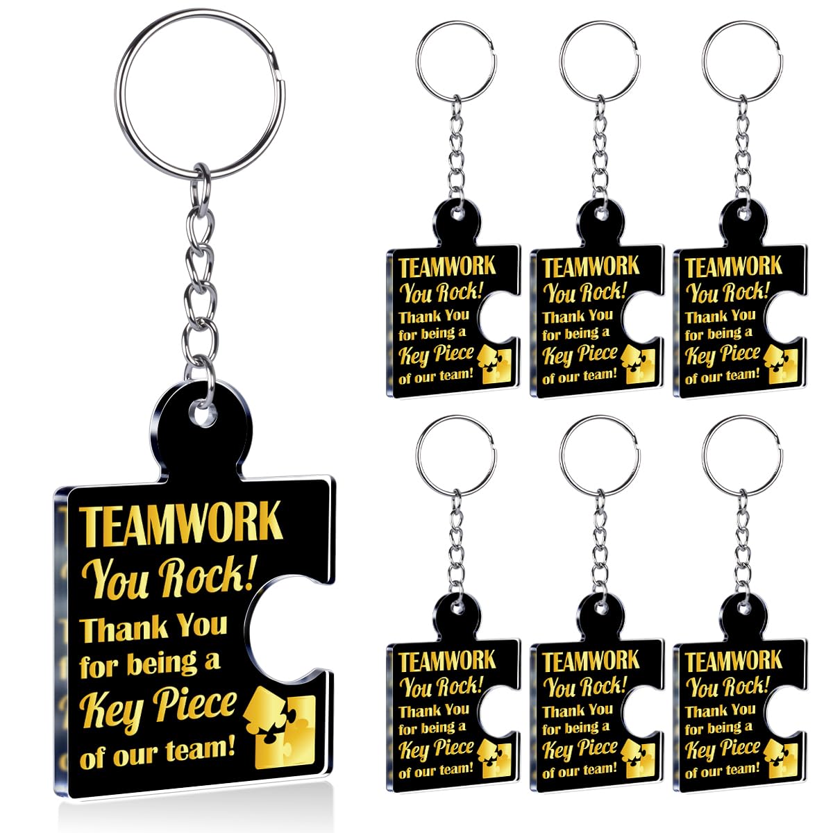 Team Appreciation Gifts Bulk Thank You Keychains for Coworkers