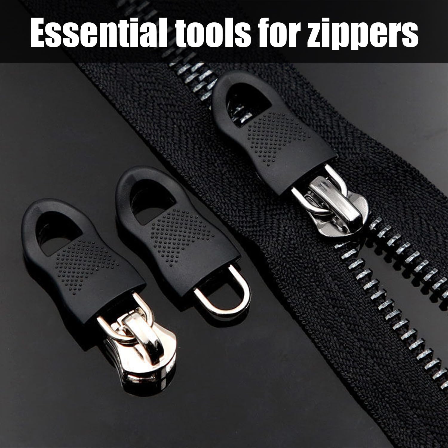 12 Linguette Di Copertura Per Cerniere - Ricambio Antiscivolo Per Borse, Zaini, Vestiti - Foto 2