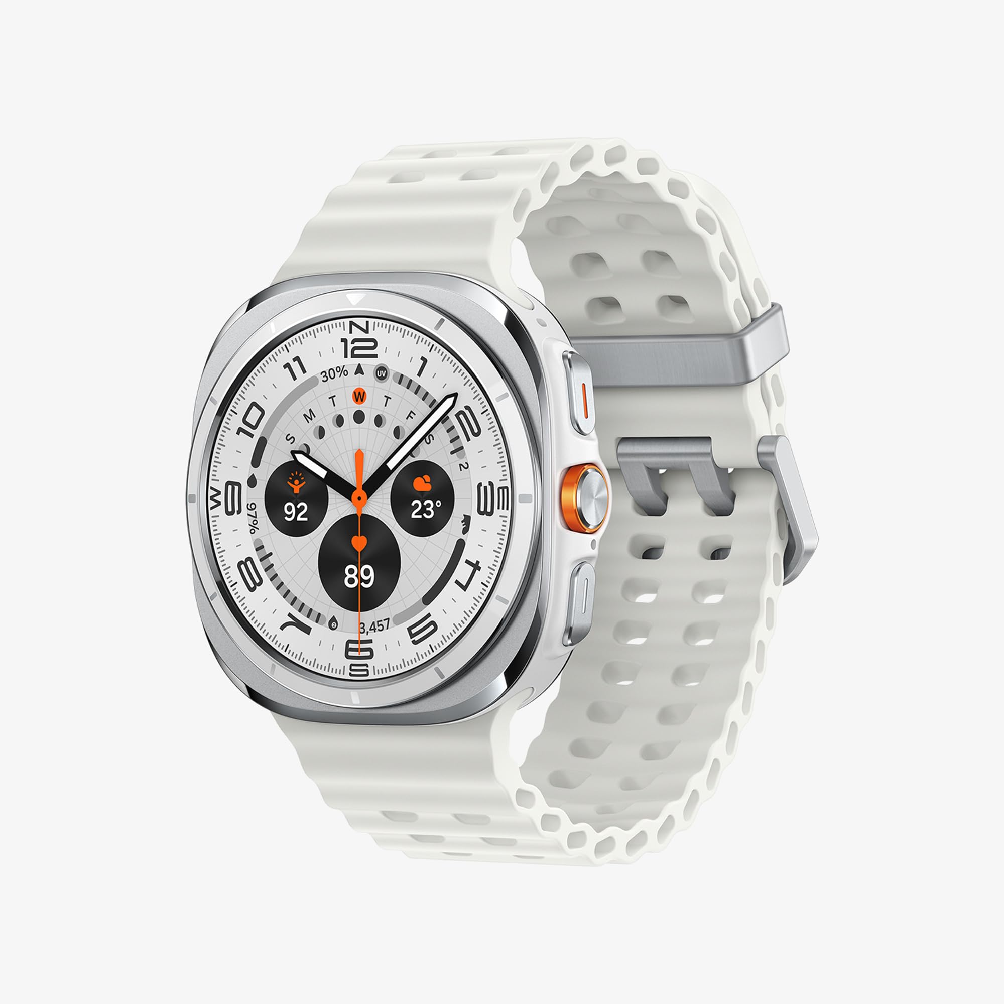 Samsung Galaxy Watch Ultra 2025 47mm - Smartwatch LTE con IA, Titanio, Botón Personalizable, Control de Salud, Garantía del Fabricante 3 Años + 1 año Extra, Blanco Titanio (Versión española)