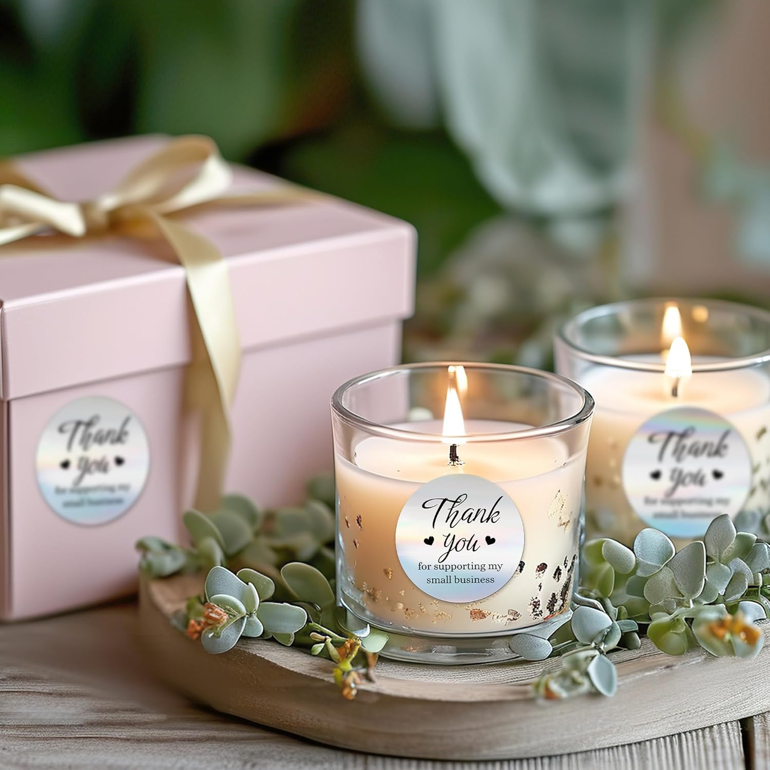 500 Pcs Thank You Stickers for Small Business, 2 Inches Self-Adhesive Elegant Round Seal for Envelopes, Party Favor - Image 6