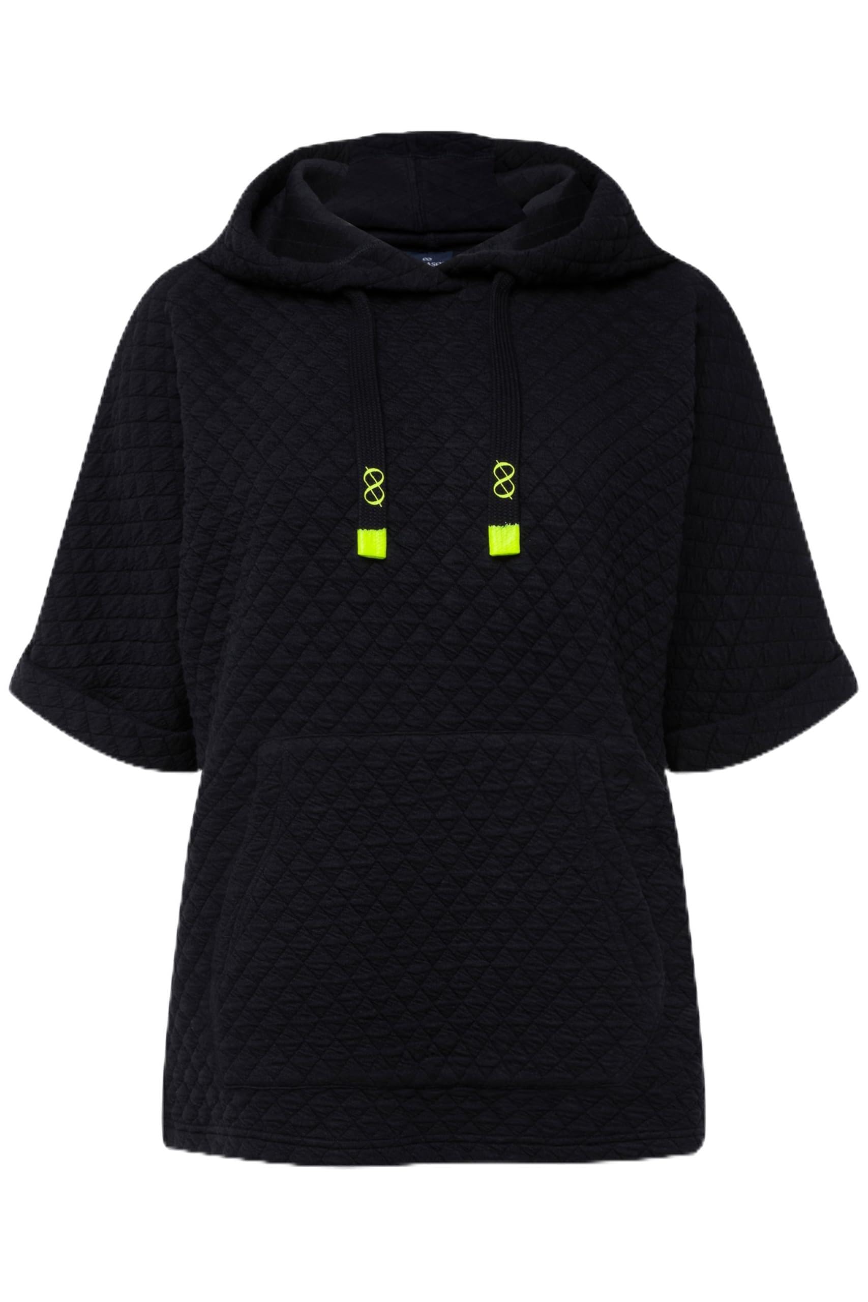 Laurasøn Sweat-Pullunder, Waffel-Jacquard, Kapuze, Kängurutasche, Oeko-TEX 823219