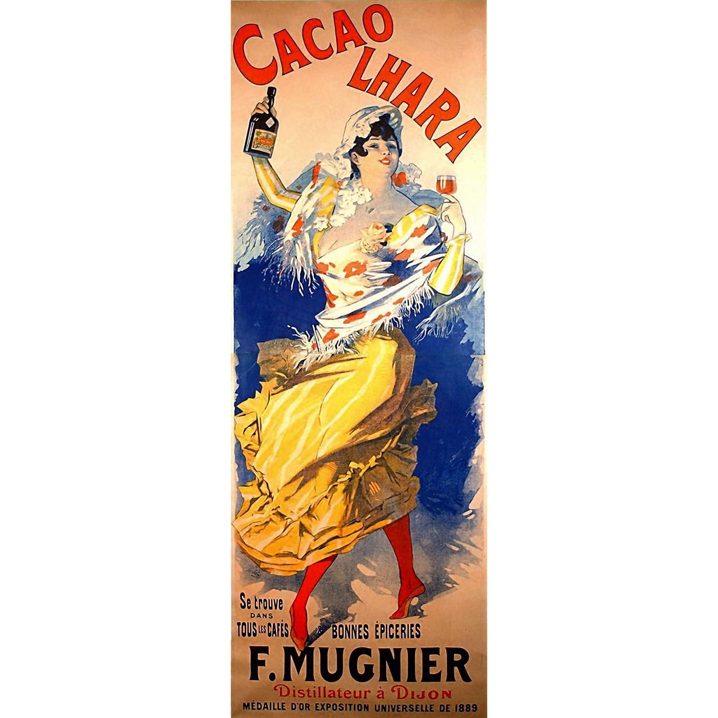 Impression giclée Cacao Lhara ARTICULOZY toile haut de gamme