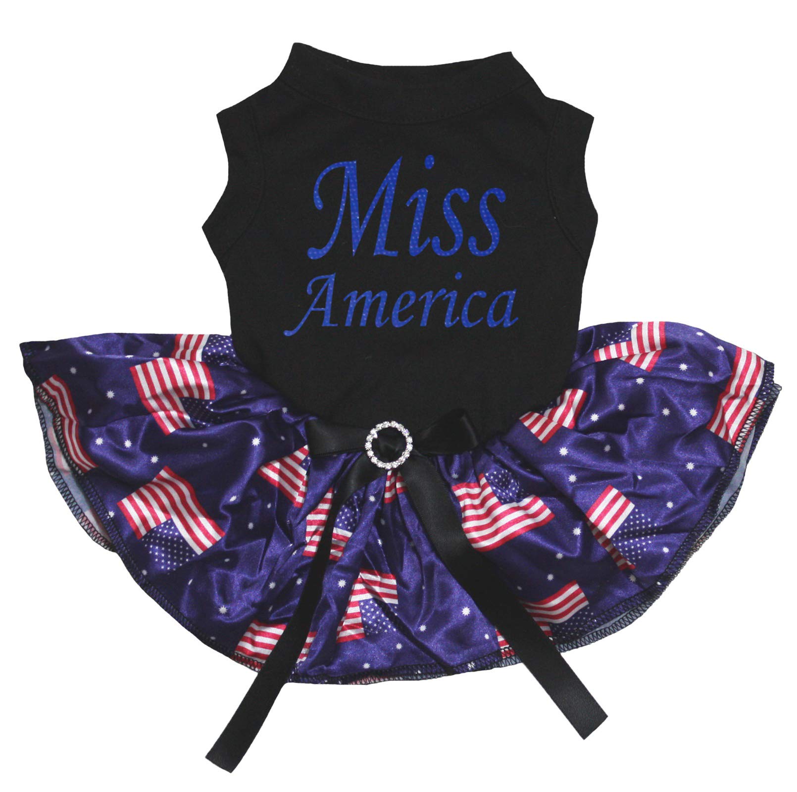 Robe pour chien Noir vêtement grand chien taille XXXL imprimé drapeaux américains