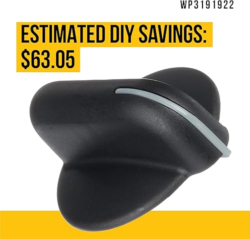 Miniatura 4 de WP3191922 Pomo de control de quemador de superficie compatible con KitchenAid reemplaza 3191922 AP6007808 PS11740932 KGCS166GSS KGCC505HBL04