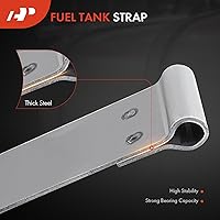 Vista 4 de A-Premium Juego de 2 correas de depósito de combustible compatibles con Toyota Sequoia, Tundra 2008-2012, 4.0L 4.6L 4.7L 5.7L, (atornillado), gris