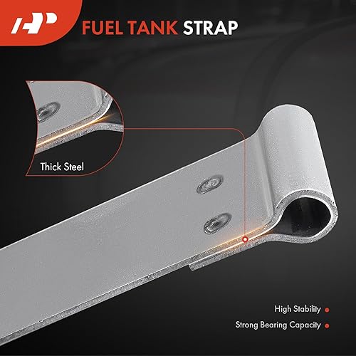 Miniatura 4 de A-Premium Juego de 2 correas de depósito de combustible compatibles con Toyota Sequoia, Tundra 2008-2012, 4.0L 4.6L 4.7L 5.7L, (atornillado), gris,