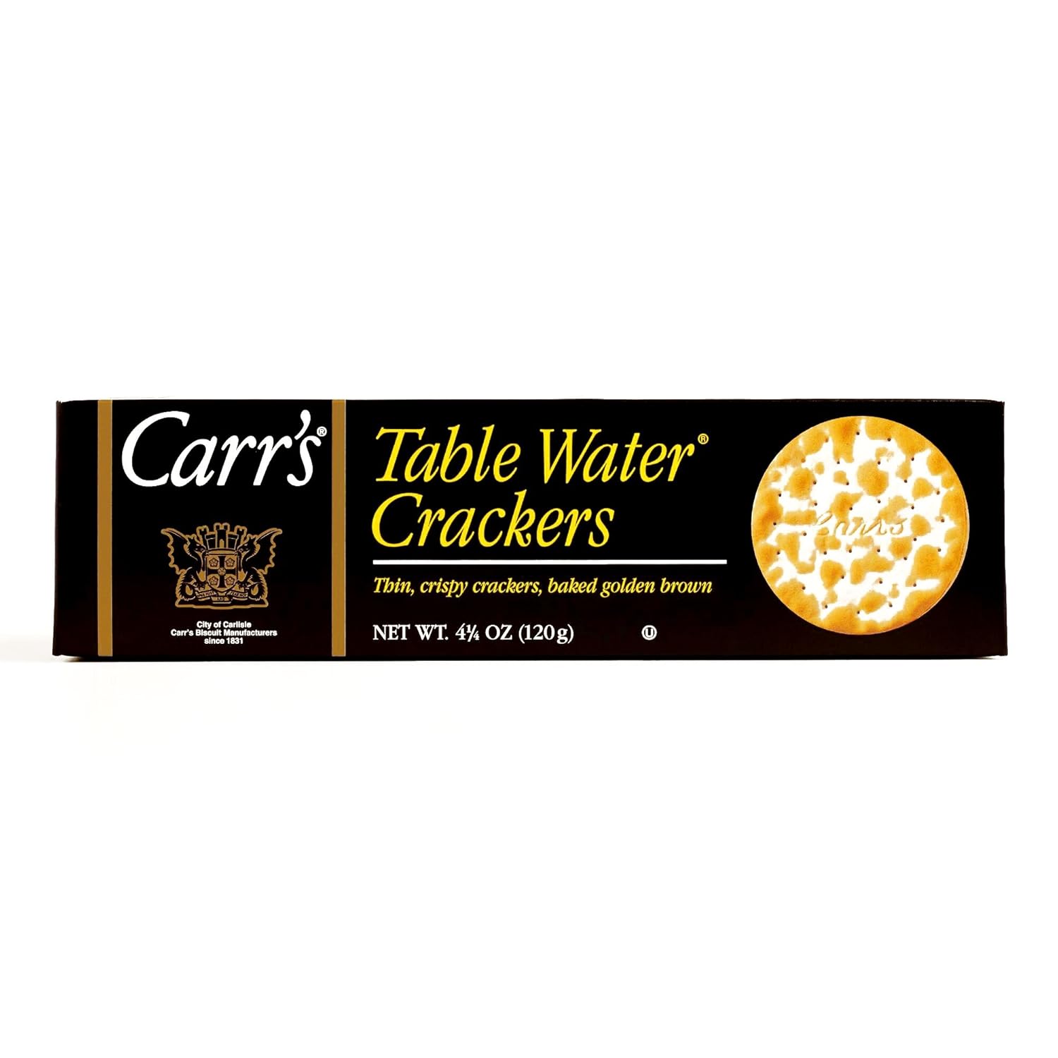 Carr's Table Water Crackers 4.25 oz each (2 Items Per Order)