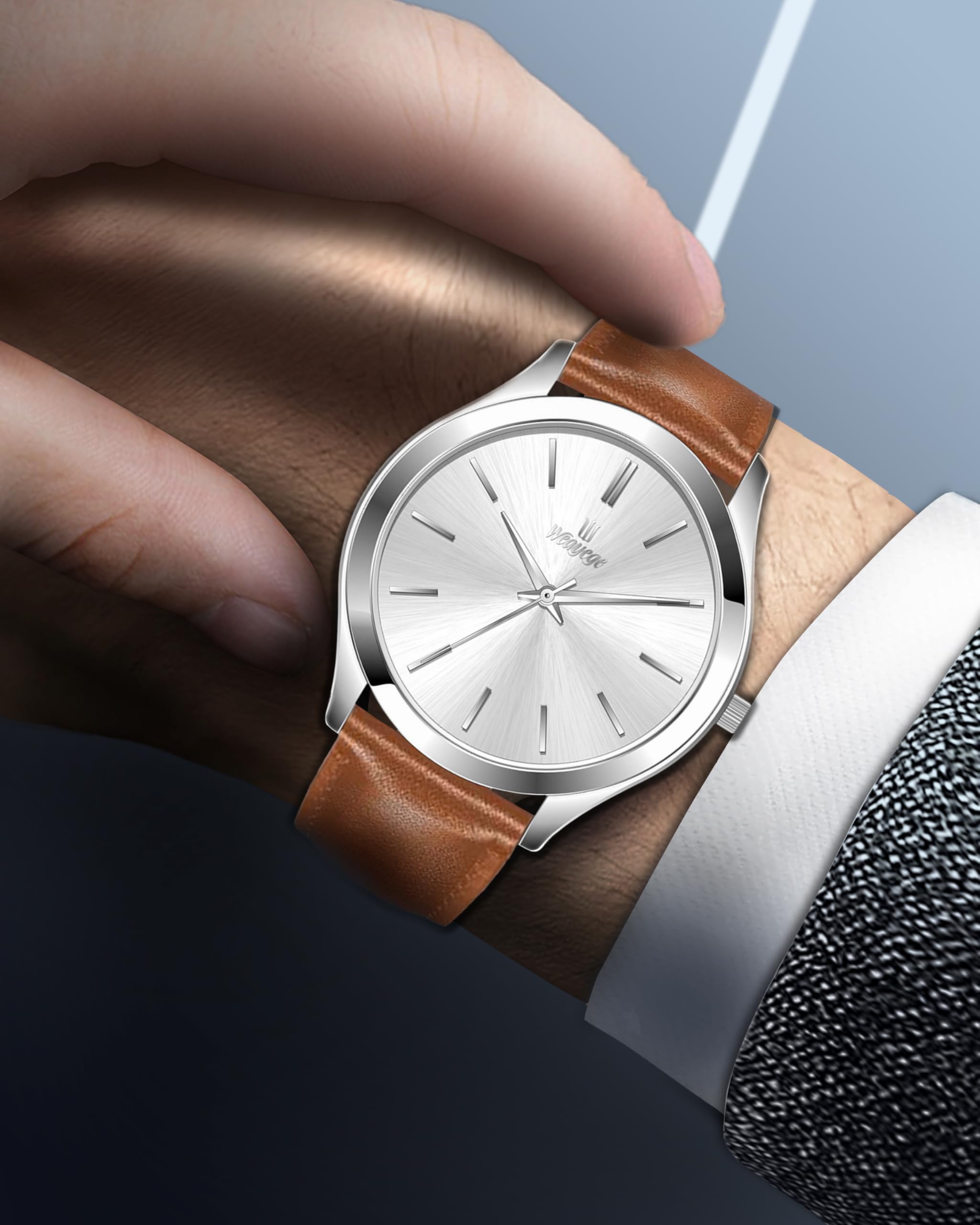 Orologio da polso da uomo, alla moda, minimalista, al quarzo, impermeabile, per lavoro, regalo per uomo