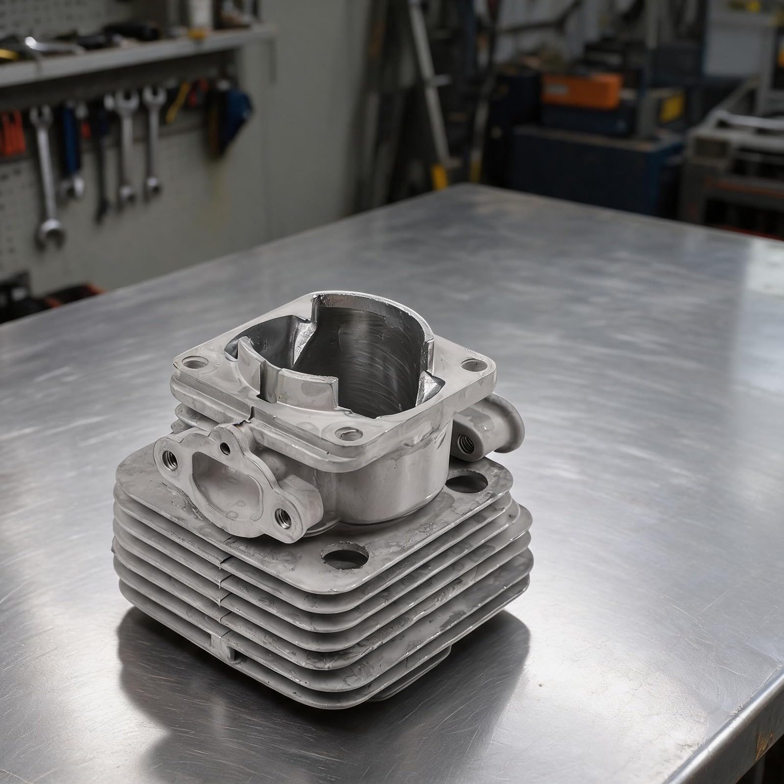 Cylindre pour kit de piston, pour 741 BC420 pour Spartan 424 440 441 OM43 pour Efco 8410, doublure en fonte, avec joints, pour pièces de rechange pour débroussailleuse Oleo-Mac