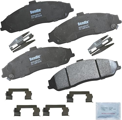 Vista 166 de Bendix Priority1 CFC1035 Pastillas de freno delanteras de cerámica para modelos seleccionados Chevrolet Aveo, Aveo5, Optra, Spark, Spark EV, Pontiac