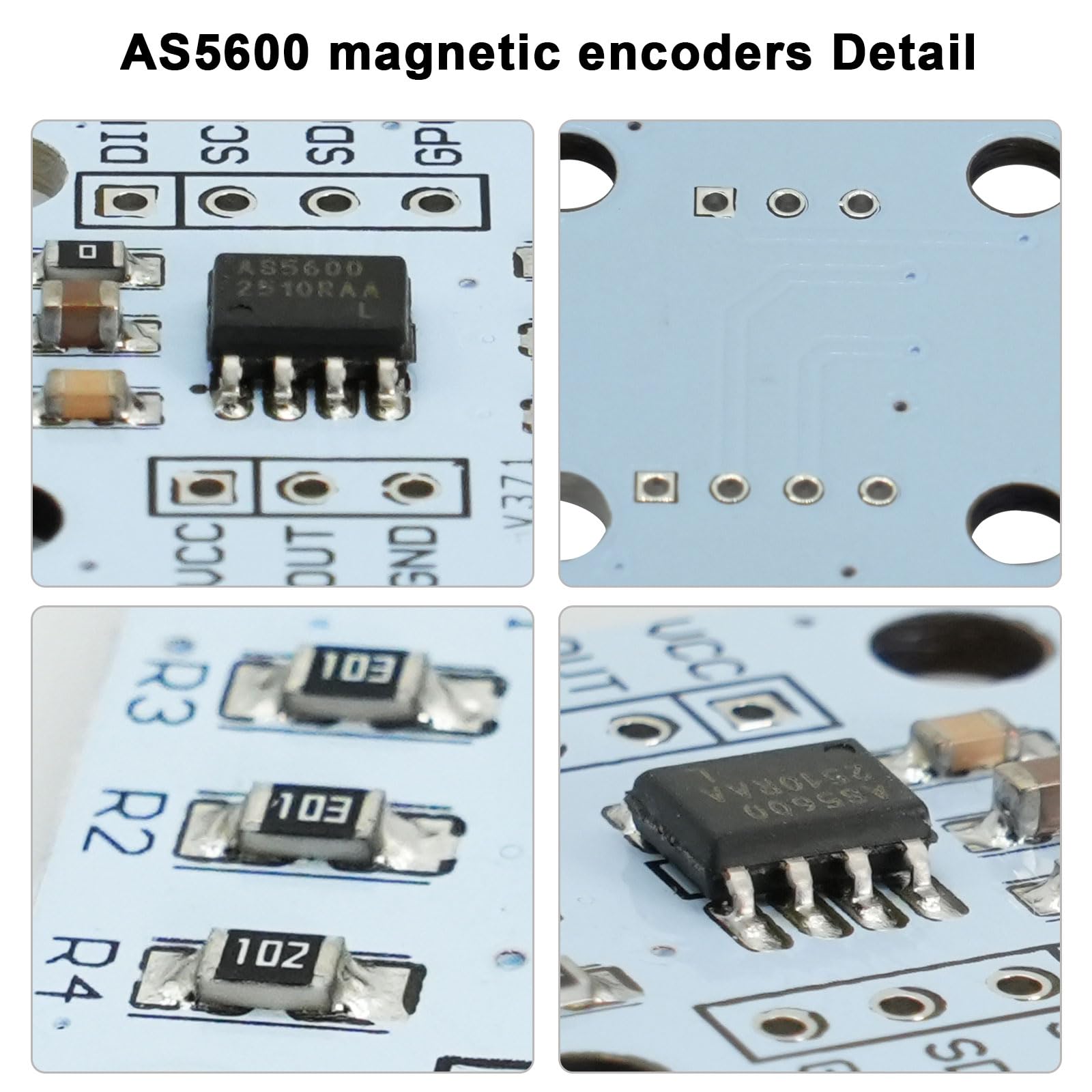 Módulo sensor de ángulo AS5600 de alta precisión 12 bits con imán