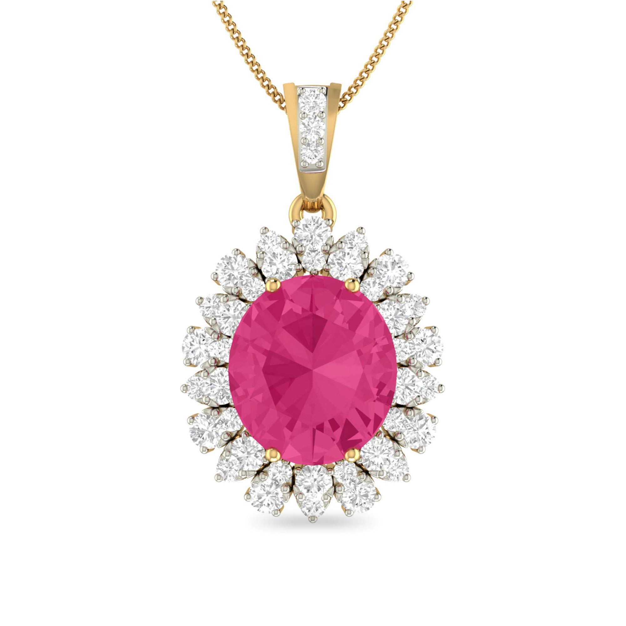 pc jeweller Yellow Gold and Solitaire Pendant for Women-picture-25