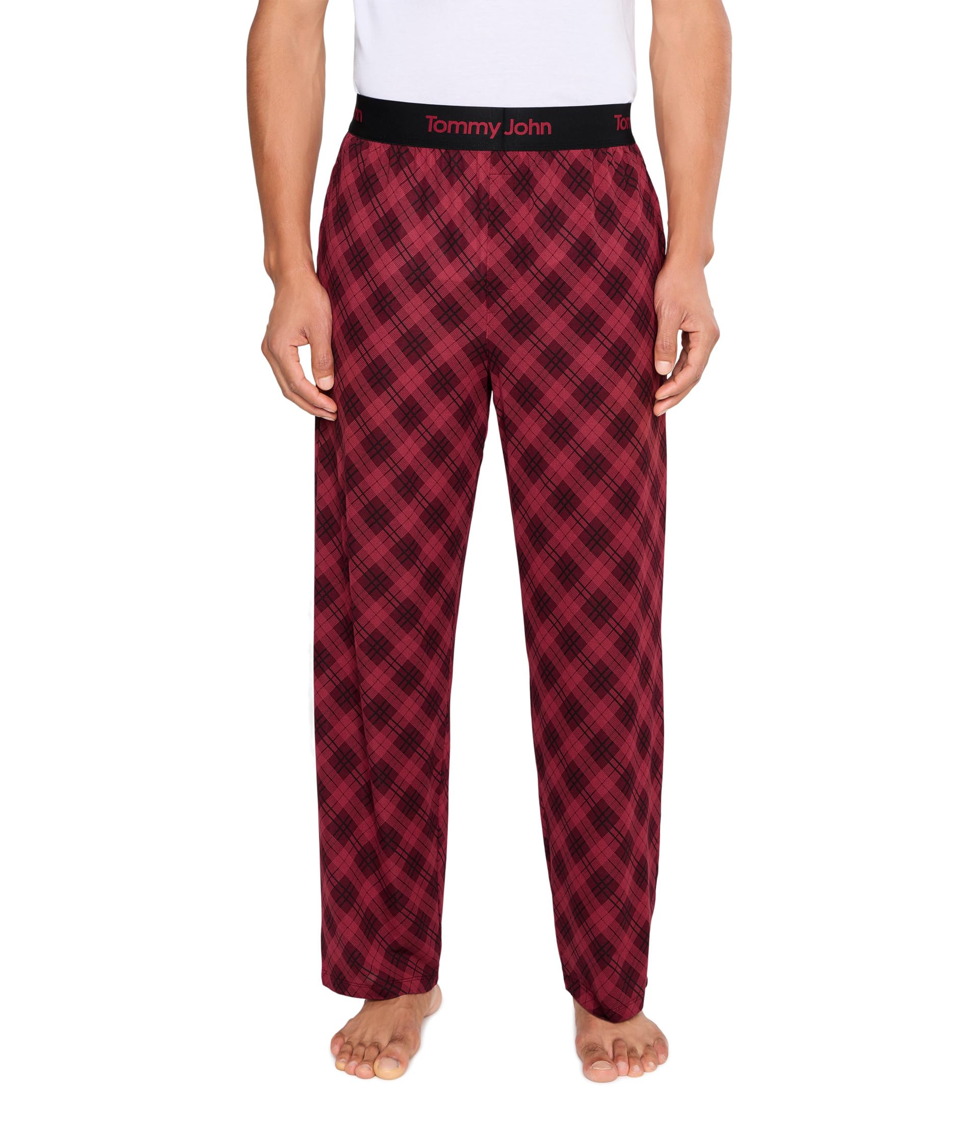 Tommy John Men's Second Skin Pajama Pants - Comfortable Soft Sleep &amp; Lounge Bottoms for Men