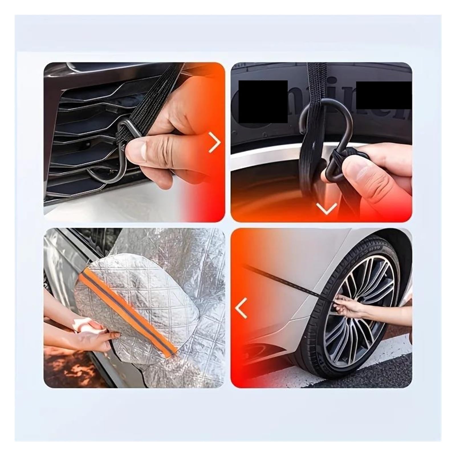 Copinverno Ertura per Parabrezza Auto Scudo da Neve per Auto Antigelo Antivento Cappotto Anteriore Copertura per Parabrezza Blocco Parasole esteso