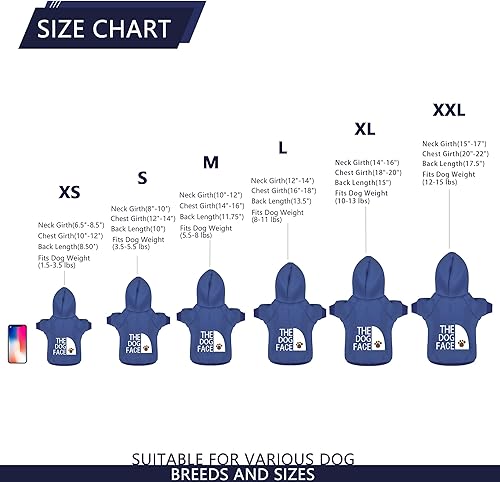 Miniatura 3 de Paiaite Sudadera negra con capucha para perro Chihuahua mantén a tu cachorro cálido y elegante con una sudadera estampada con la frase "The Dog