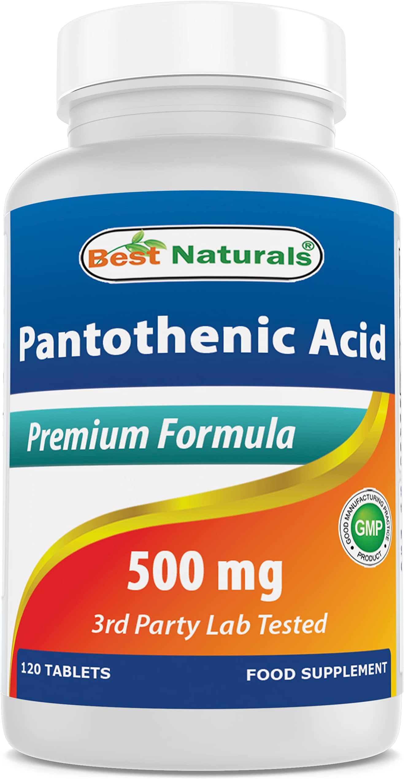 Nutricost Pantothenic Acid (Vitamin B5) 500mg, 120 Capsules