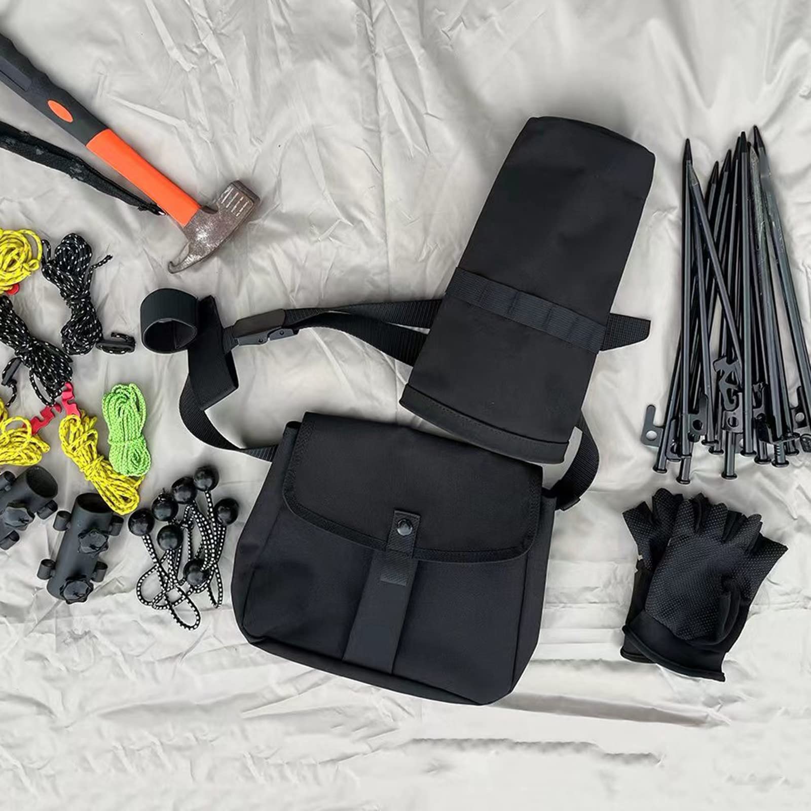Marsupio portatile multifunzione da campeggio all'aperto borsa da cintura impermeabile da pesca Marsupio per attrezzi impermeabile