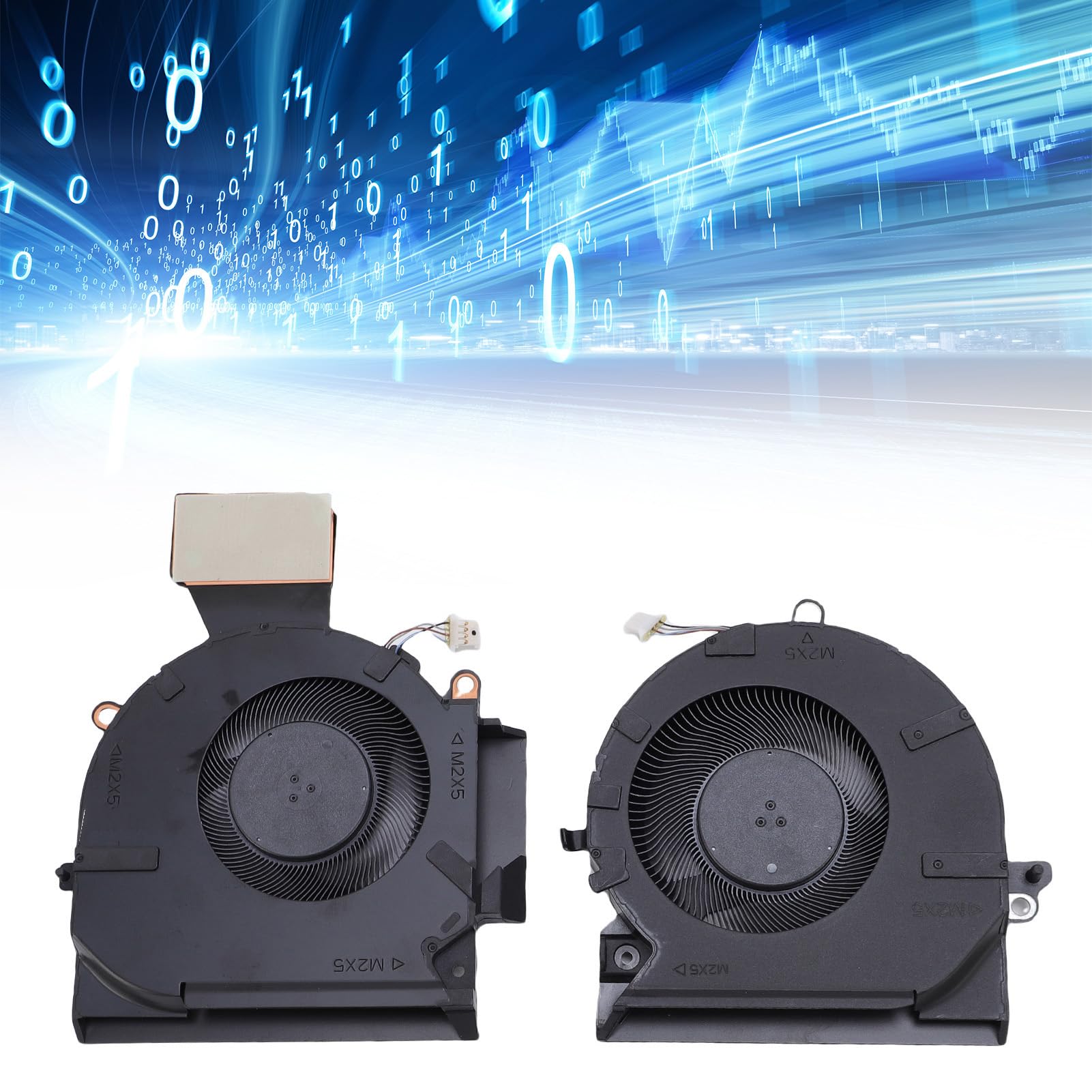 Elprico Ventola di Raffreddamento CPU e GPU per Presomenziale 16-B 16-C TPN-Q265 TPN-Q267 Laptop M75487-001 ND8CC02-20K25 M75488-001 Fan di Raffreddamento con Raffreddamento Rapido e