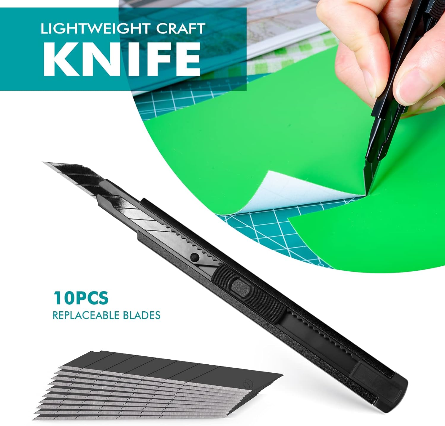 FOSHIO Wallpaper Smoothing Tools Kit, Wallpaper Tools with Squeegee Smoother, Seam Roller, Paste Brush, Wallpaper Smoothing Brush for Peel & Stick Wallpaper, Contact Paper, Window Film Application Kit