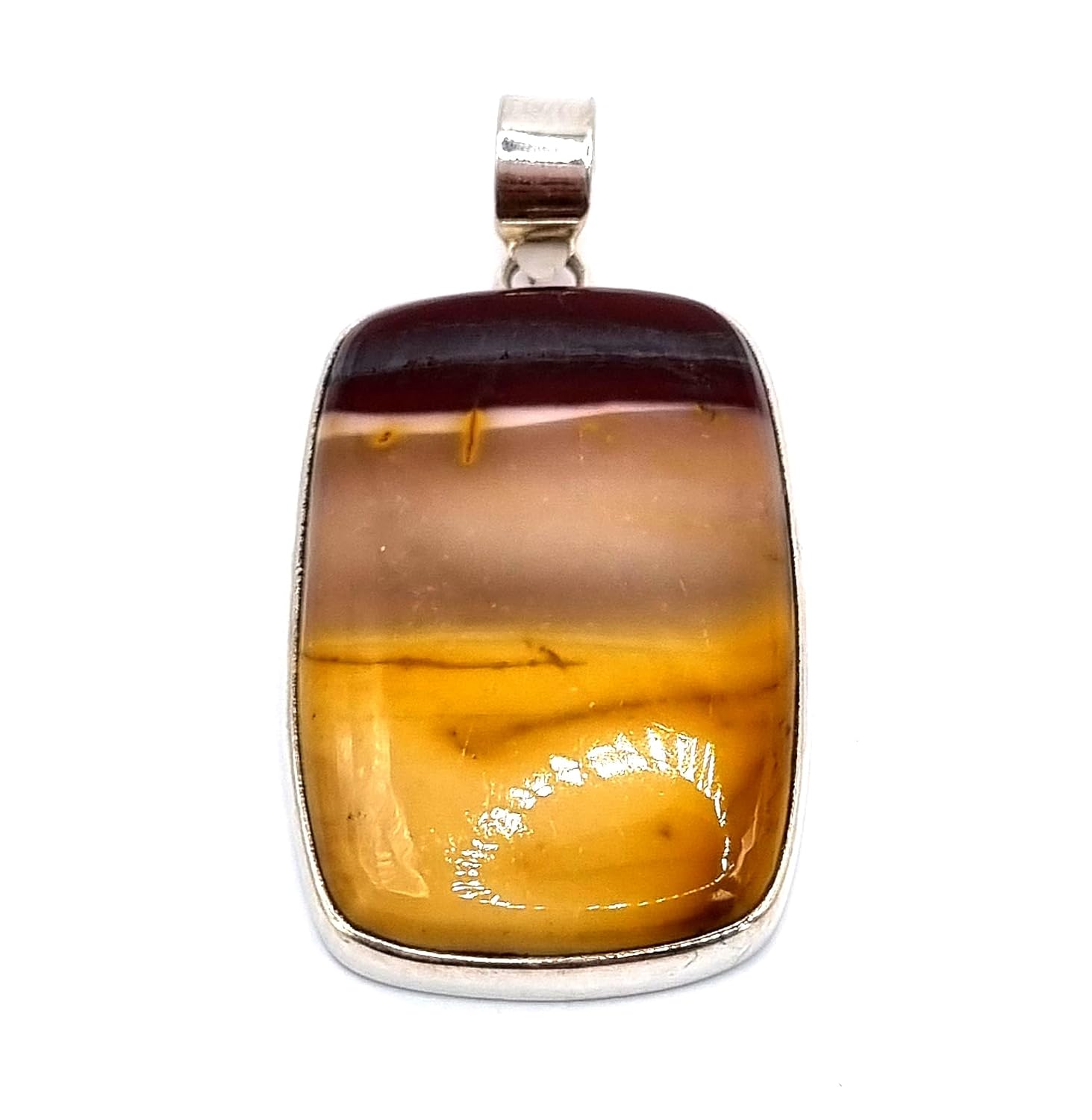 Geofossiles Pendant Geofossles Sterling silver 958 pendant mookaite silver