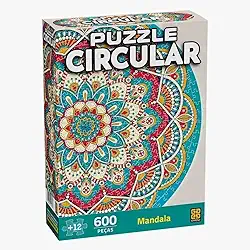 Quebra-Cabeça Circular Mandala 600 peças - Grow