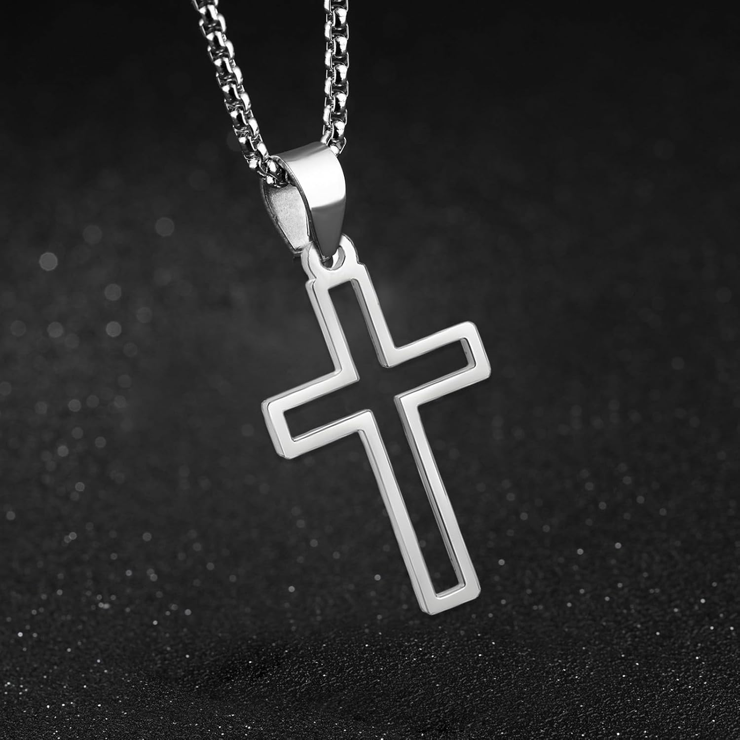 To My Son Necklace Christian Cross Pendant Xquisitely Engraved Lord'S Prayer Necklace Birthday Inspirational Gifts for Son - Image 5
