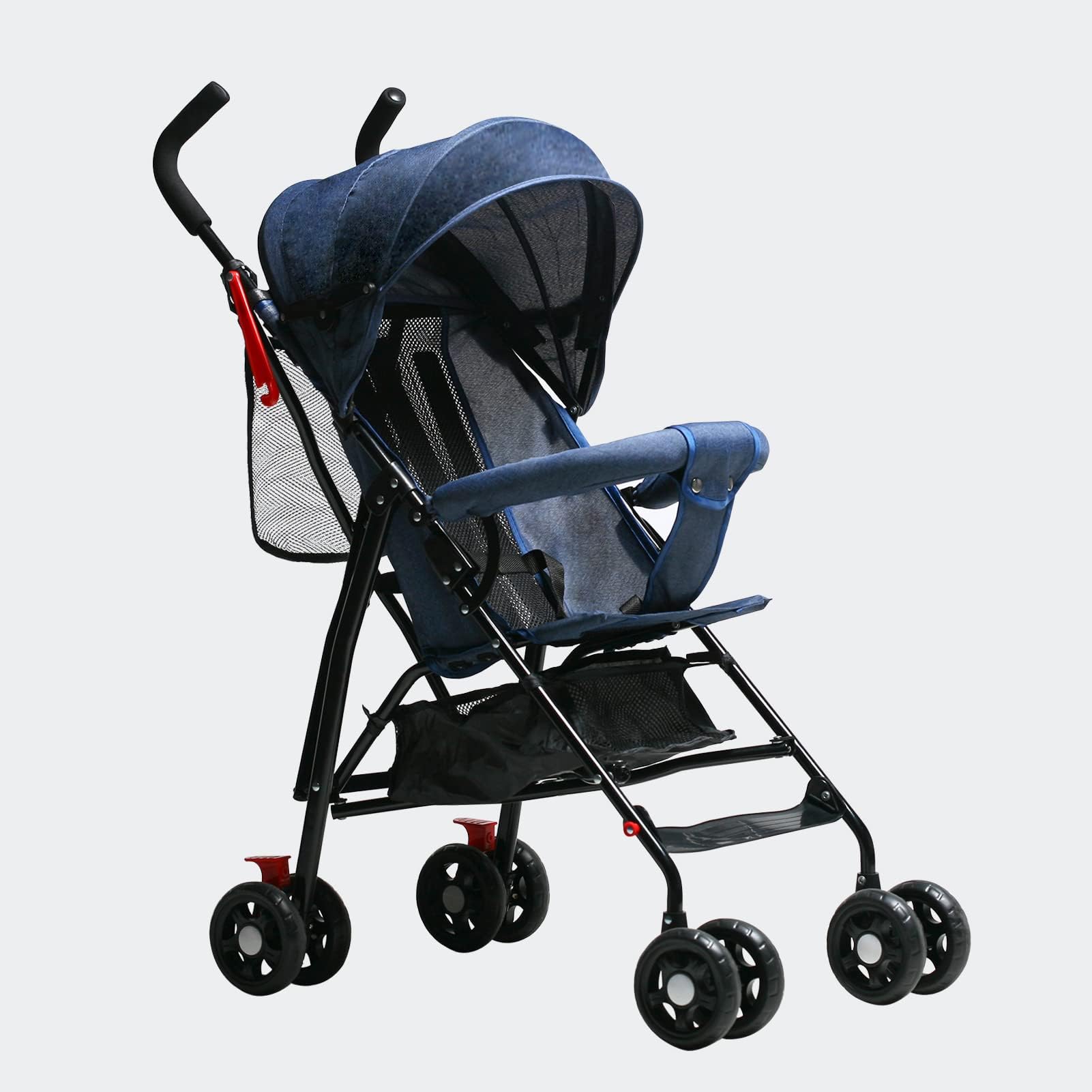 TDOO Baby Stroller,Refreshing Breathable Not Stuffy Lightweight Stroller,Lightweight Portable Infant Stroller with Compact Fold for 0-36 months baby, Compact Design Blue